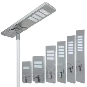 High Lumen Bridgelux Waterproof 50W 200W IP65 SMD Integrated Aluminum Alloy Solar LED Street Light for Garden & Outdoor Use