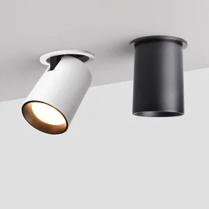 High Lumen Cylinder 5W Adjustable Rotatable COB Spot Light Recessed LED Ceiling Spotlight