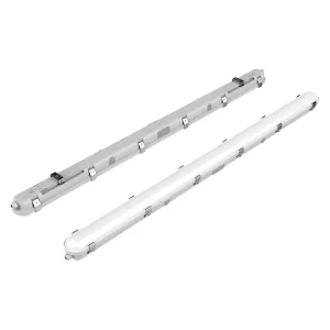 High Lumen DALI 2 LED Triproof Light DT6 Dimmable IP65 Waterproof LED Linear Batten Light Fixture for Supermarket Parking LVD CE