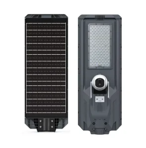 High Lumen DC Outdoor IP65 Waterproof 1200W All-in-One Solar Street Light with Camera 6500-7500K for Road & Garden Landscape
