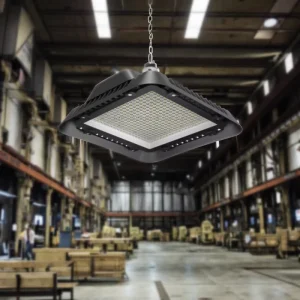 High Lumen IP65 200W Lumileds SMD2835 LED Squared High Bay Light with 5-Year Warranty for Warehouse Workshop Lighting