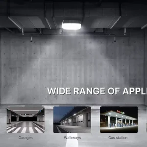 High Lumen LED Canopy Light for Gas Station Motion Sensor Recessed IP65 Waterproof 5-Year Warranty
