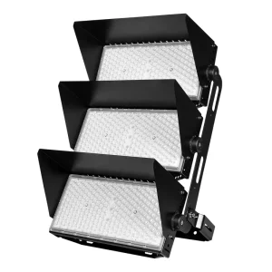 High Lumen LED Flood Light Commercial Industrial Aluminum Body 500W 2000W IP65 120 Beam Angle CRI 80 Dimmable 2700 6500K Color