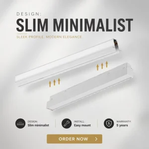 High Lumen LED Linear Light 300 600 900mm Magnetic Track Downlight for Home Office Modern for Magnetic Track System