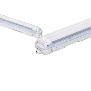 High Lumen LED Tri Proof Light 4ft 60W 3500K Wattage 5CCT Selectable IP65 Garage Batten Light