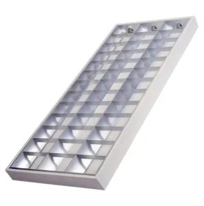 High Lumen Office Grid Troffer Fixture 2FT 4FT Grille Lamp 3x20W 3x40W T5 T8 Led Grille Panel Light 600X1200mm