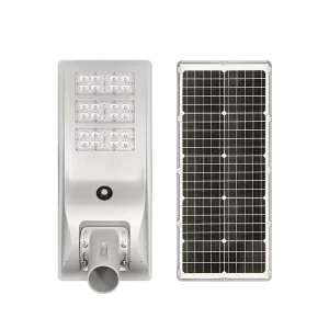 High Lumen SMD 50w IP65 Outdoor Integrated Motion Sensor All in One Solar Led Street Light for Garden Lawn Gate Park