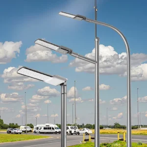 High Lumens Aluminium IP65 Waterproof 30W 50W 100W 150W 200W LED Street Light With Optic Sensor