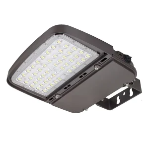 High Lumens LED Outdoor Parking Lot Light 240W 200W 150W Selectable Area Fixture IP66 DLC LED Shoebox Light 277V 347V 480V