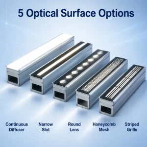 High Luminous Efficacy LED Inground Linear Light Human Motion Sensor 0-10V Dimming for Hotel Shopping Mall