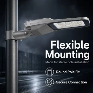 High Luminous Efficiency IP65 100W-300W Aluminum Alloy AC 220V ROHS Certified Street Waterproof LED Road Lamp for Parking Lot