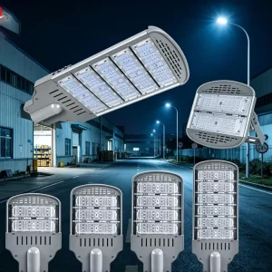 High Power 150W 200W 250W IP65 LED Street Light Outdoor Waterproof Aluminum Housing Commercial Road Lighting Fixture High CRI 95