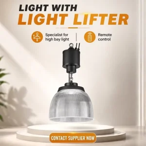 High Power 150W 2700-6500K 110lm/W IP65 PVC for UFO High Bay Light with Switch Control for Supermarket