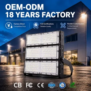High Power 400W Anti-Glare LED Stadium Flood Light Custom Beam Angle for Football Field Tennis Court Sports Arena Lighting