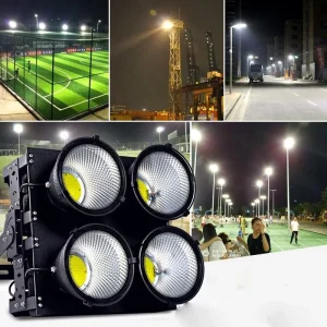High Power 500 1500W Waterproof Flood Light for Construction Site Building Project Industrial Zone Outdoor High Mast Lighting