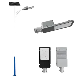 High Power 50W 300W LED Solar Street Light IP65 Weatherproof Eco Friendly Long Lighting Time 3 Year Warranty Residential Ra80