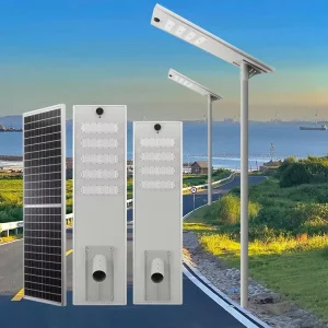 High Power Automatic Sun Integration Outdoor Project Road Lamp 100W 300W Smart All One Aluminum Alloy Solar Street Light IP65 CE