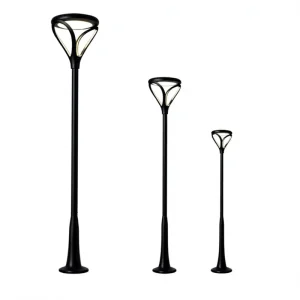 High Power DC Solar Road Garden Light IP65 LED Street Lamp Remote Control Multi-Color Temp Mono-Si Panel Aluminum Alloy Housing