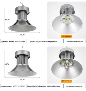 High Power High Brightness 300W IP65 Rated Aluminum Warehouse LED High Bay Light Highbay LED Light