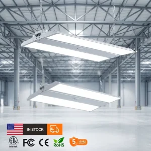 High Power Industrial Factory Warehouse Lighting 2FT 3FT 0 10V Dimmable LED Linear High Bay Light