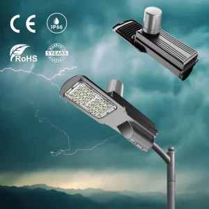 High Power Outdoor 5 Year Warranty 180 Lm/w Aluminum IP66 Waterproof Commercial Outdoor LED Street Lights With Pole