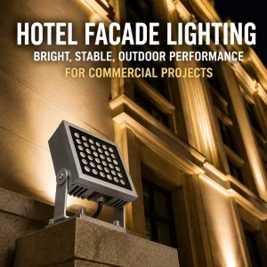 High Power Outdoor 96W RGBW LED Floodlight 72W Aluminum Architectural Facade Wall Washer Light for Commercial Projects