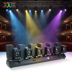 High Power RGBW LED Moving Head Spotlight DMX512 Control IP20 120W Motorized Zoom Beam Bar for Stage Lighting Wedding Events