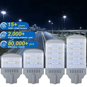 High Power Street Lights Outdoor IP65 Waterproof Aluminum Streetlights 50W 100W 150W 200W 300W LED Street Lighting