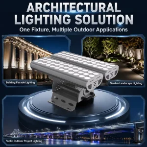 High Power Waterproof LED Flood Light Narrow Angles 100W 200W 300W Outdoor Building Facade Architectural Landscape Illumination