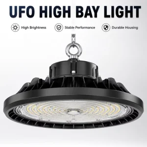 High Quality 100W 150W 200W Dimmable Sensor Control IP54 Lamp Industrial Hi Bay Warehouse Factory Highbay UFO Light High Bay Led