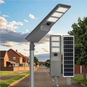 High Quality 100W-300W All in One Design 5054 LED 6500K IP65 Waterproof Road 5-Year Warranty Solar Street Lights