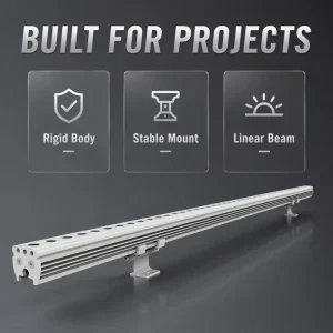 High Quality 15W Exterior Linear Wall Washer Lamp Slim Mini Light Outdoor Wall Washer Light for Facade Architectural Lighting