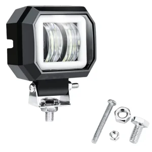 High Quality 3 Inch 7D 20W Square Car LED Motorcycle Spotlight with Aperture Work Light