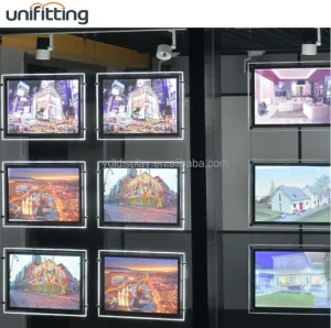 High Quality A4 Rectangle LED Light Box for Advertising Picture Frame