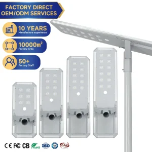High-Quality Aluminum Integrated Solar Street Light IP65 Waterproof 300W-800W