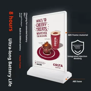 High Quality Aluminum LED Advertising Light Box Waterproof Design for Restaurant Poster Logo Display Customizable Size Color