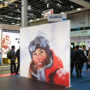 High Quality Customized LED Light Box Exhibition Advertising Fabric Light Box Stand Suitable for Booth Background