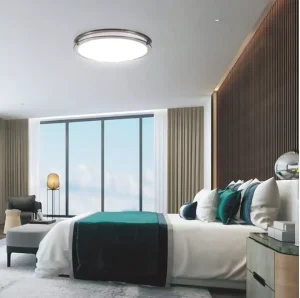 High Quality Double Circle LED Ceiling Light Stainless Steel PS Lampshade Modern Design for Home Office Efficient Heat