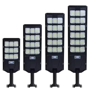 High Quality IP65 Waterproof 300W 400W 500W 600W Radar Motion Sensor ABS Outdoor LED Solar Street Light for Parking Lot