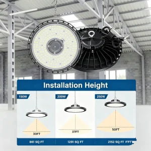 High Quality Industrial Led High Bay Light 100W 150W 200W Led Work Shop Light Ip65 ufo Commercial Highbay Warehouse Lighting