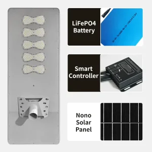 High Quality Integrated Solar Light 200W IP65 LED Solar Street Light Outdoor Waterproof Solar Street Light for Road Courtyard