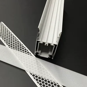 High Quality Low Glare Suspended LED Aluminum Profile With Honeycomb Diffuser for Office Led Linear Light