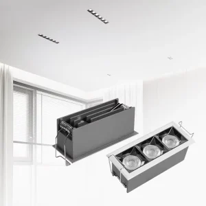 High Quality Modern Linear Lighting 2700K 3000K 5000K LED Spotlight Grill Light Aluminum Body Recessed Mounted Light for Hotels