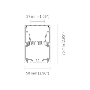 High Quality Pendant LED Profile Light LED Aluminum Linear 20W for Engineer Decoration