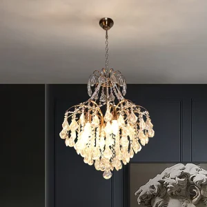 High Quality Villa Hotel Lobby Indoor Decoration Ceiling Chandeliers Luxury Crystal Led Pendant Lamp