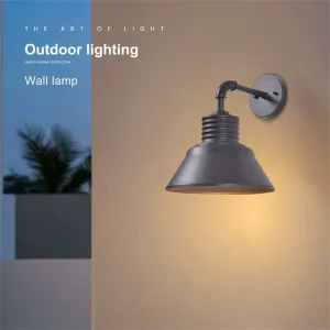 High Strength High Quality LED Outdoor Wall Lights with IP23 Rating Modern Design Durable Aluminum & Iron Construction