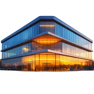 High Strength Hot Dip Galvanized Steel Frame Exhibition Hall Modern Architectural Design 4s Car Showroom