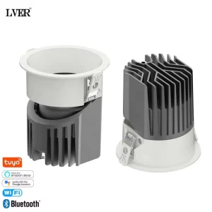 High efficiency Customized Intelligent Anti glare LED Embedded Downlight for Commercial Lighting in Supermarkets and Stores
