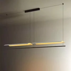 High end Architectural and Nordic inspired Linear Pendant Light Led Chandelier for Hotel and Villa Projects