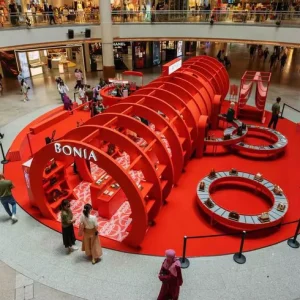 High end MEGA Modular Assembly Exhibition Booth for Modern Fashion Pop Up Store Mall Event Display